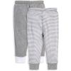 imageBurts Bees Baby Knit Jogger Pants Baby Sweatpants 100 Organic Cotton Infant BottomsGrey SolidStripes 2pk