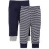 Navy Solid/Stripes 2-pk