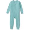 imageBurts Bees Baby Unisex Baby Honeysoft Pajamas Footless Onepiece Zipup Pj Soft Organic Cotton ampamp Lyocell BlendSeaglass Blue