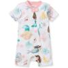 imageBurts Bees Baby Unisex Baby Short Sleeve Pajamas Onepiece Sleeper Romper Pjs Snug Fit for Infants 3 to 24 MonthsMagical Mermaids