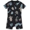 imageBurts Bees Baby Unisex Baby Short Sleeve Pajamas Onepiece Sleeper Romper Pjs Snug Fit for Infants 3 to 24 MonthsMosaic Sea Animals
