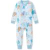 imageBurts Bees Baby babyboys Footless Sleepers 100 Organic Cotton Onepiece Diagonal Zip Up Jumpsuit Snug Fit PajamasUnder the Sea