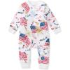 imageBurts Bees Baby babyboys Sleep and Play Pjs 100 Organic Cotton Onepiece Zip Front Footless Romper Jumpsuit PajamasFirecrackers