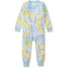 imageBurts Bees Baby babygirls Sleepers 100 Organic Cotton Onepiece Zip Up Footless Jumpsuit Snug Fit PajamasLemon Tiles