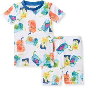 imageBurts Bees Baby Baby Boys Pajamas Sleeve Tee and Shorts 2Piece Pj Set 100 Organic CottonJuice Box