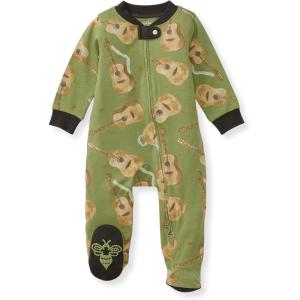 imageBurts Bees Baby Baby Girls Pajamas Zip Front NonSlip Footed Sleeper Pjs 100 Organic CottonAcoustic Guitar