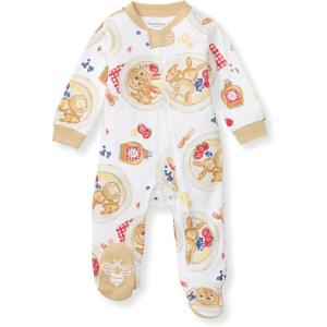 imageBurts Bees Baby Baby Girls Pajamas Zip Front NonSlip Footed Sleeper Pjs 100 Organic CottonEaster Breakfast