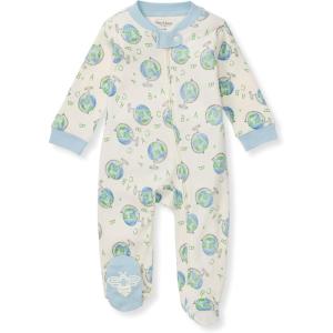 imageBurts Bees Baby Baby Girls Pajamas Zip Front NonSlip Footed Sleeper Pjs 100 Organic CottonLittle Globe