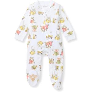 imageBurts Bees Baby Baby Girls Pajamas Zip Front NonSlip Footed Sleeper Pjs 100 Organic CottonMama Guide