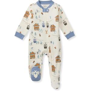 imageBurts Bees Baby Baby Girls Pajamas Zip Front NonSlip Footed Sleeper Pjs 100 Organic CottonOut in the Alps
