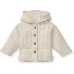 imageBurts Bees Baby Baby Girls Sweatshirts Lightweight Zipup Jackets ampamp Hooded Coats Organic CottonQuilted Oat