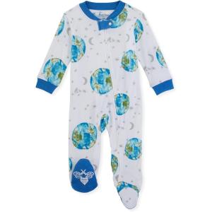imageBurts Bees Baby Girls Snug Fit OnePiece Footed NonSlip Sleeper PajamasOur Planet