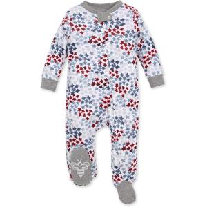 imageBurts Bees Baby Girls Snug Fit OnePiece Footed NonSlip Sleeper PajamasStarry Night Sky