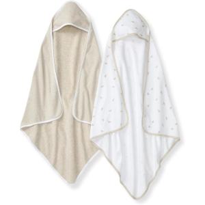 imageBurts Bees Baby Infant Hooded Towels Little Ducks Organic Cotton Unisex Bath Essentials and Newborn Necessities Soft Nursery Towel with Hood Set 2Pack Size 29 x 29 InchGolden Bee