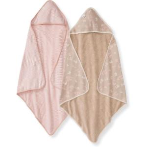 imageBurts Bees Baby Infant Hooded Towels Little Ducks Organic Cotton Unisex Bath Essentials and Newborn Necessities Soft Nursery Towel with Hood Set 2Pack Size 29 x 29 InchWhimsical Floral