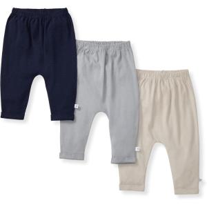 imageBurts Bees Baby Knit Jogger Pants Baby Sweatpants 100 Organic Cotton Infant BottomsDark Blue 3pk