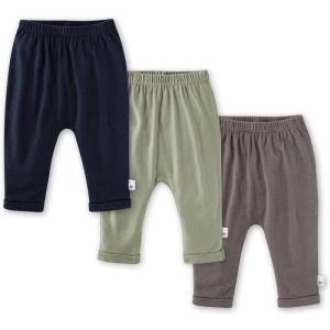 imageBurts Bees Baby Knit Jogger Pants Baby Sweatpants 100 Organic Cotton Infant BottomsMidnight 3pk
