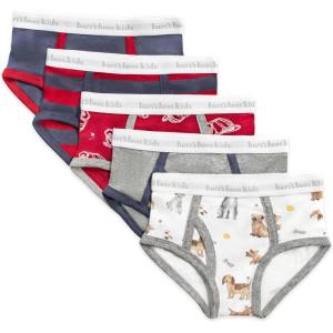 imageBurts Bees Baby Toddler Boys Underwear Organic Cotton TagFree Comfort BriefsFirefighter Hats
