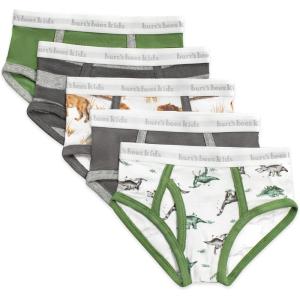 imageBurts Bees Baby Toddler Boys Underwear Organic Cotton TagFree Comfort BriefsHappy Herbivores