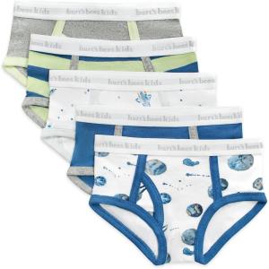 imageBurts Bees Baby Toddler Boys Underwear Organic Cotton TagFree Comfort BriefsSpace Shuttles