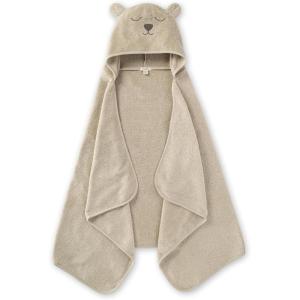 imageBurts Bees Baby Toddler Hooded Animal Character Towels Organic Cotton Unisex Bath Essentials Soft Nursery Towel for KidsBear