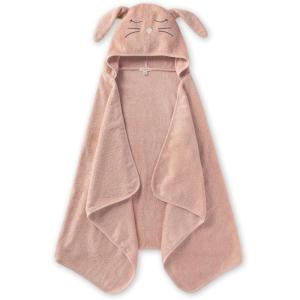 imageBurts Bees Baby Toddler Hooded Animal Character Towels Organic Cotton Unisex Bath Essentials Soft Nursery Towel for KidsBunny