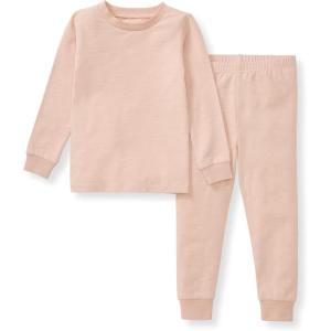 imageBurts Bees Baby Unisex Baby Honeysoft Pajamas Tee and Pant 2Piece Pj Set Soft Organic Cotton ampamp Lyocell BlendApple Jersey Slub