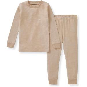 imageBurts Bees Baby Unisex Baby Honeysoft Pajamas Tee and Pant 2Piece Pj Set Soft Organic Cotton ampamp Lyocell BlendNeutral Jersey Slub
