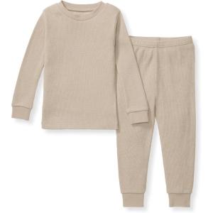 imageBurts Bees Baby Unisex Baby Honeysoft Pajamas Tee and Pant 2Piece Pj Set Soft Organic Cotton ampamp Lyocell BlendTan