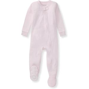 imageBurts Bees Baby Unisex Baby Honeysoft Sleeper Pajamas Zip Front Nonslip Footed Footie Pjs Organic Cotton ampamp LyocellLavender Jersey Slub