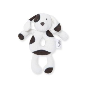 imageBurts Bees Baby Unisex Infant Rattle Toy Nursery Sensory Animal Plush Made with 100 Organic Cotton Shell and Polyester Fill Sweet Bear Bunny or Dog Stuffed Animals for BabiesPuppy Rattle
