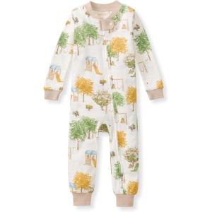 imageBurts Bees Baby babyboys Footless Sleepers 100 Organic Cotton Onepiece Diagonal Zip Up Jumpsuit Snug Fit PajamasPlayground