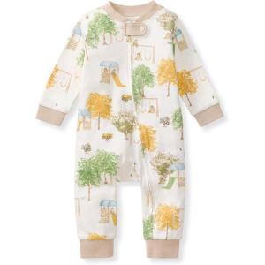 imageBurts Bees Baby babyboys Sleep and Play Pjs 100 Organic Cotton Onepiece Zip Front Footless Romper Jumpsuit PajamasPlayground