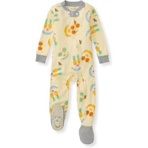 imageBurts Bees Baby babyboys Sleeper Pjs 100 Organic Cotton Onepiece Footie Zip Up Jumpsuit Snug Fit PajamasPlay With Your Food