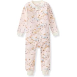 imageBurts Bees Baby babygirls Sleepers 100 Organic Cotton Onepiece Zip Up Footless Jumpsuit Snug Fit PajamasBicycles