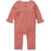 imageBurts Bees Baby Baby Girls Romper  100 Organic Cotton OnePiece Shortall Girl Outfit for Sizes Newborn to 24 Months