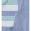 imageBurts Bees Baby Boys 100 Organic OnePiece Long Sleeve CoverallBlue Stripe Overall Set