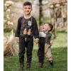 imageBurts Bees Baby Boys 100 Organic OnePiece Long Sleeve CoverallDoe Colorblock