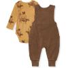 imageBurts Bees Baby Boys 100 Organic OnePiece Long Sleeve CoverallFarm Animals Overall Set