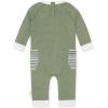 imageBurts Bees Baby Boys 100 Organic OnePiece Long Sleeve CoverallGreen Bay Pocket