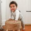 imageBurts Bees Baby Boys 100 Organic OnePiece Long Sleeve CoverallHazy Plaid