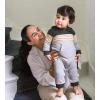 imageBurts Bees Baby Boys 100 Organic OnePiece Long Sleeve CoverallHeather Colorblocked