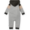 imageBurts Bees Baby Boys 100 Organic OnePiece Long Sleeve CoverallHeather Colorblocked