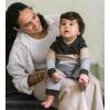 imageBurts Bees Baby Boys 100 Organic OnePiece Long Sleeve CoverallHeather Colorblocked