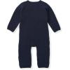 imageBurts Bees Baby Boys 100 Organic OnePiece Long Sleeve CoverallMidnight Quited Bee