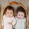 imageBurts Bees Baby Boys 100 Organic OnePiece Long Sleeve CoverallMorning Blue