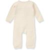 imageBurts Bees Baby Boys 100 Organic OnePiece Long Sleeve CoverallOat Quilted Bee