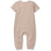 imageBurts Bees Baby Boys 100 Organic OnePiece Long Sleeve CoverallSoft Mocha