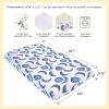 imageBurts Bees Baby Essential Organic Cotton Fitted Crib Sheet Breathable for Boy Girl Standard Crib ampamp Toddler MattressesButterfly Garden