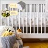 imageBurts Bees Baby Essential Organic Cotton Fitted Crib Sheet Breathable for Boy Girl Standard Crib ampamp Toddler MattressesCounting Sheep
